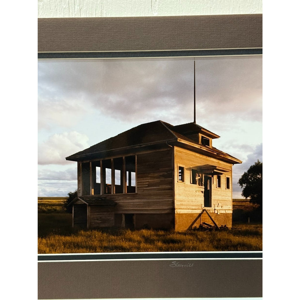 “One Room Schoolhouse” – Signed Sherrill Matted Photo Print 14" x 11"