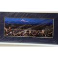 Portland Skyline at Night with Mt. Hood — Signed Sherrill Photo Print 13" x 7"