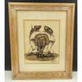 Two Men and a Donkey, Costumbrista Scene – Signed Eduardo Vicente Watercolor 16" x 13"
