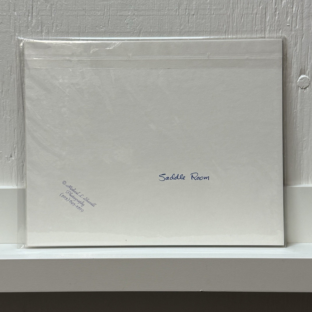 Saddle Room – Signed Sherrill Matted Photo Print 8" x 10"