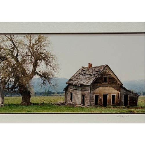 Abandoned Farmhouse, Rural Oregon – Signed Sherrill Photo Print 20" x 8"