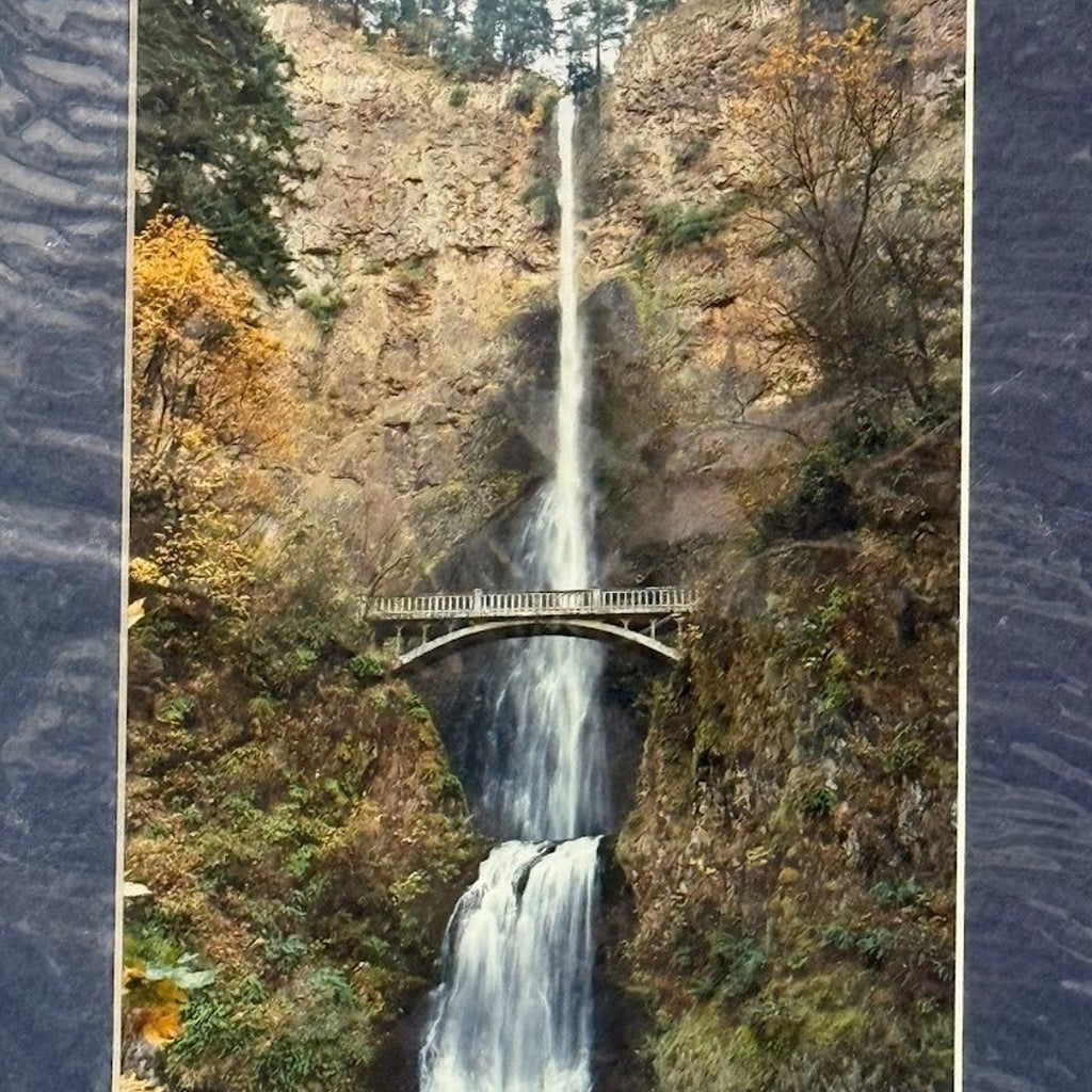Multnomah Falls, Autumn – Signed Sherrill Photo Print 8x10
