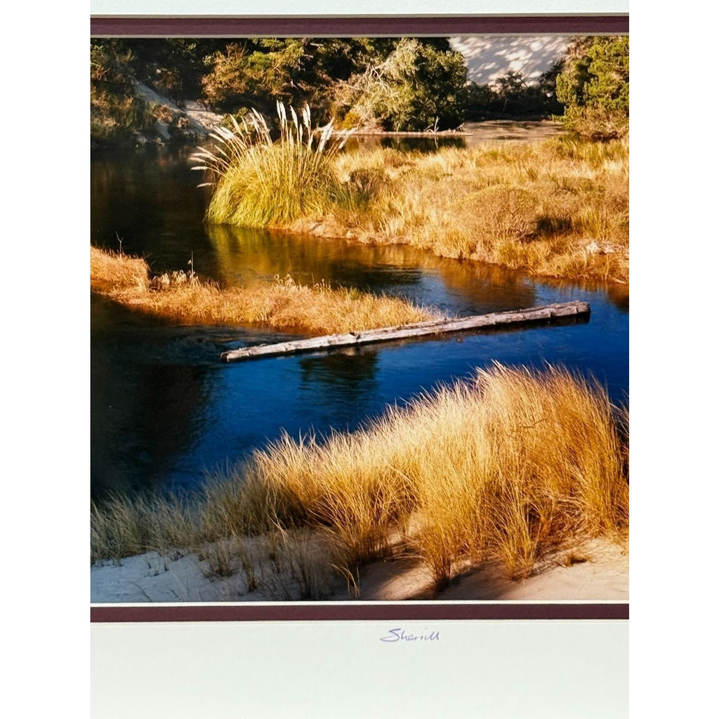 Tahkenitch Creek, Oregon Dunes – Signed Sherrill Matted Photo Print 14" x 18"
