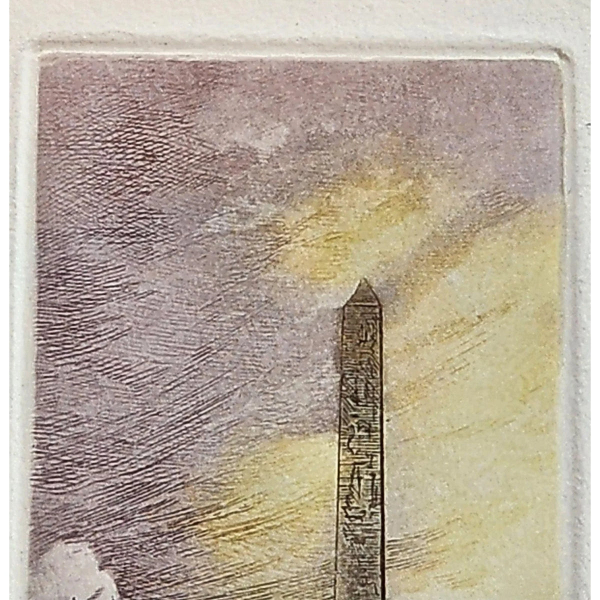Place de la Concorde, Paris – Signed Léopold Robin Etching 10" x 12"