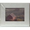 Red Barn, Rustic Country Farmhouse – Signed Sherrill Photo Print 8" x 10"
