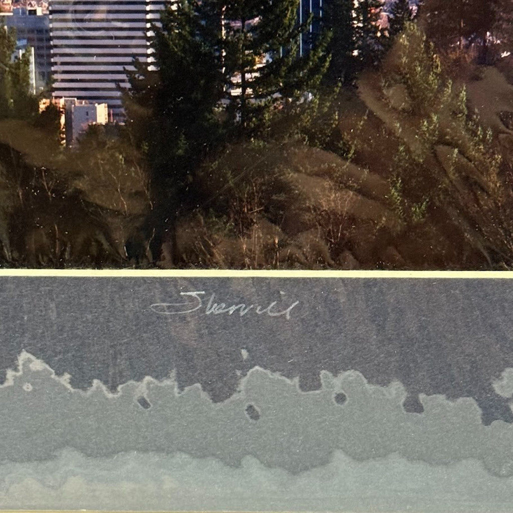 Portland Skyline, Mt. Hood View – Signed Sherrill Photo Print 8" x 10"