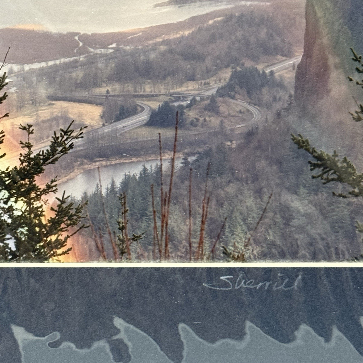 Double Rainbow, Vista House Gorge – Signed Sherrill Photo Print 8x10