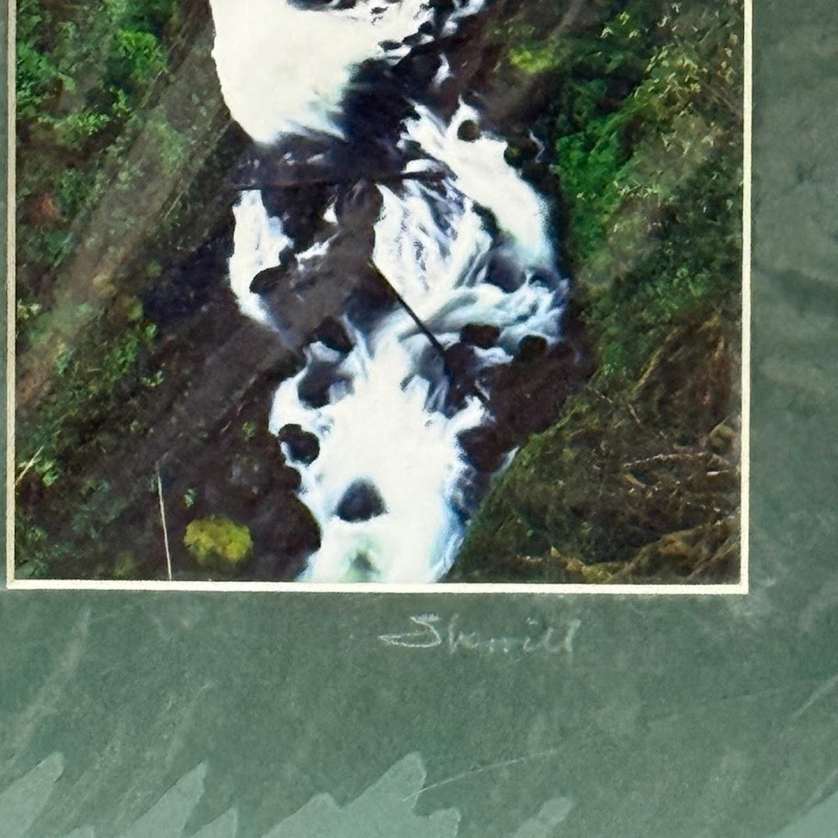 Triple Falls, Columbia River Gorge – Signed Sherrill Photo Print 20" x 8"