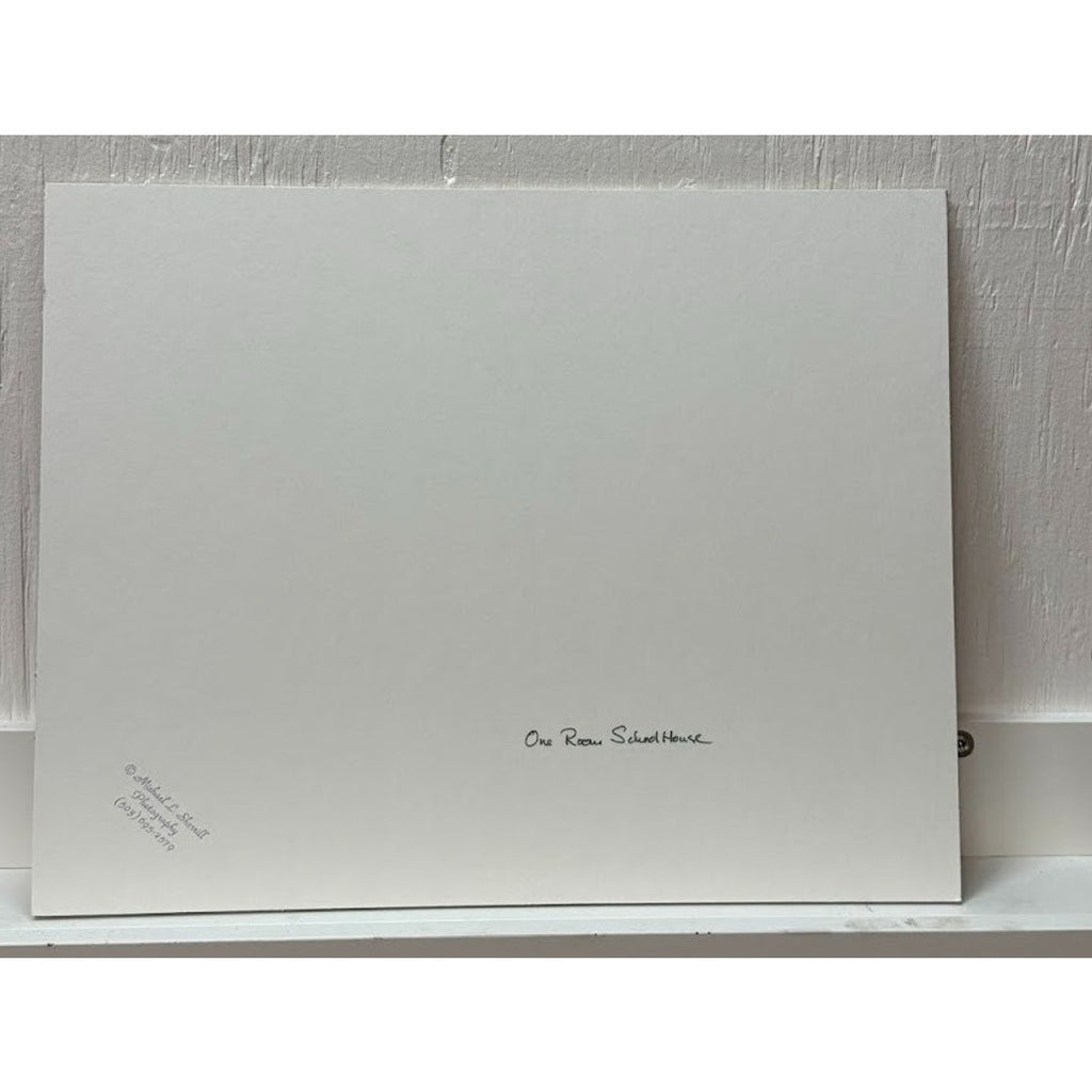 “One Room Schoolhouse” – Signed Sherrill Matted Photo Print 14" x 11"