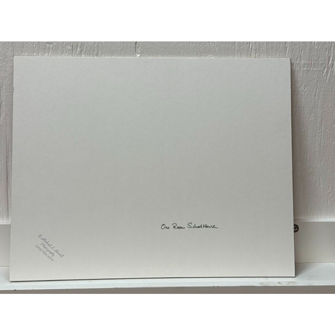 “One Room Schoolhouse” – Signed Sherrill Matted Photo Print 14" x 11"