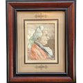 18th-Century Gentleman Portrait – Signed H.G. O'Brien Watercolor 6" x 8"