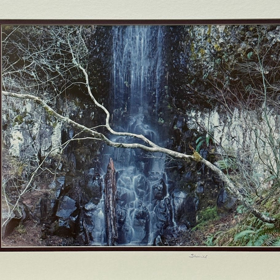 Perdition Trail Waterfall, Columbia River Gorge – Signed Sherrill Photo Print 24" x 20"
