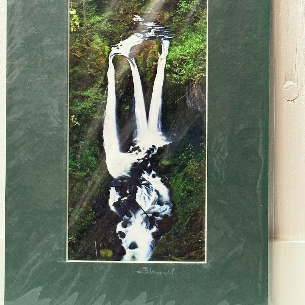 Triple Falls, Columbia River Gorge – Signed Sherrill Photo Print 20" x 8"