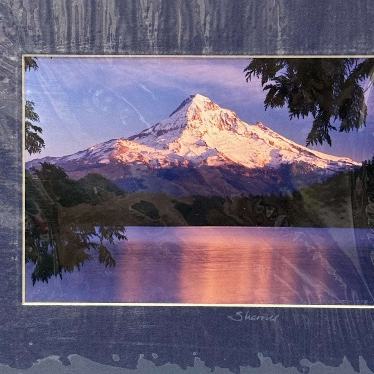 Mt. Hood Sunset Reflection, Lost Lake – Signed Sherrill Photo Print 8x10