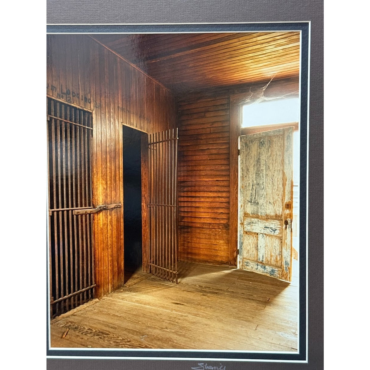 Ghost Town Jail – Signed Sherrill Matted Photo Print 14" x 11"