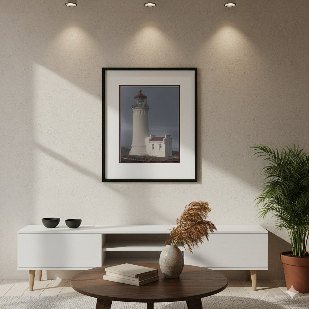 North Head Lighthouse, Columbia River Mouth – Signed Sherrill Photo Print 20" x 16"