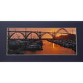 Yaquina Bay Bridge, Newport Sunset – Signed Sherrill Photo Print 20" x 8"