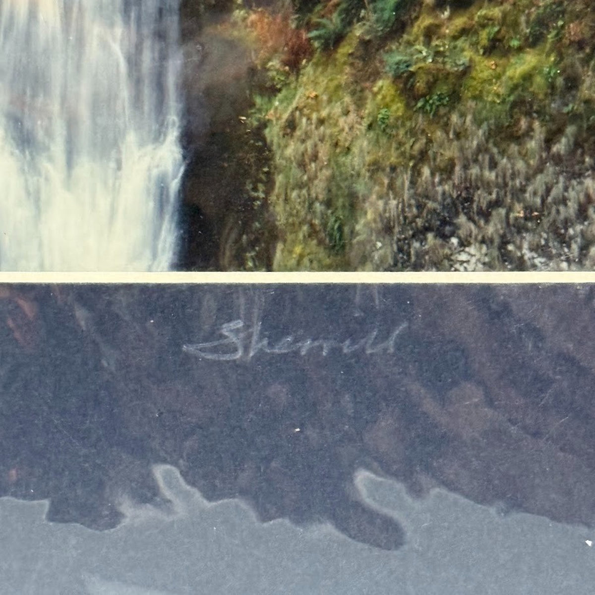Multnomah Falls, Autumn – Signed Sherrill Photo Print 8x10