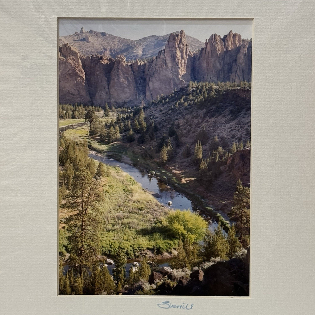 Smith Rock, Crooked River Vertical – Signed Sherrill Photo Print 8x10