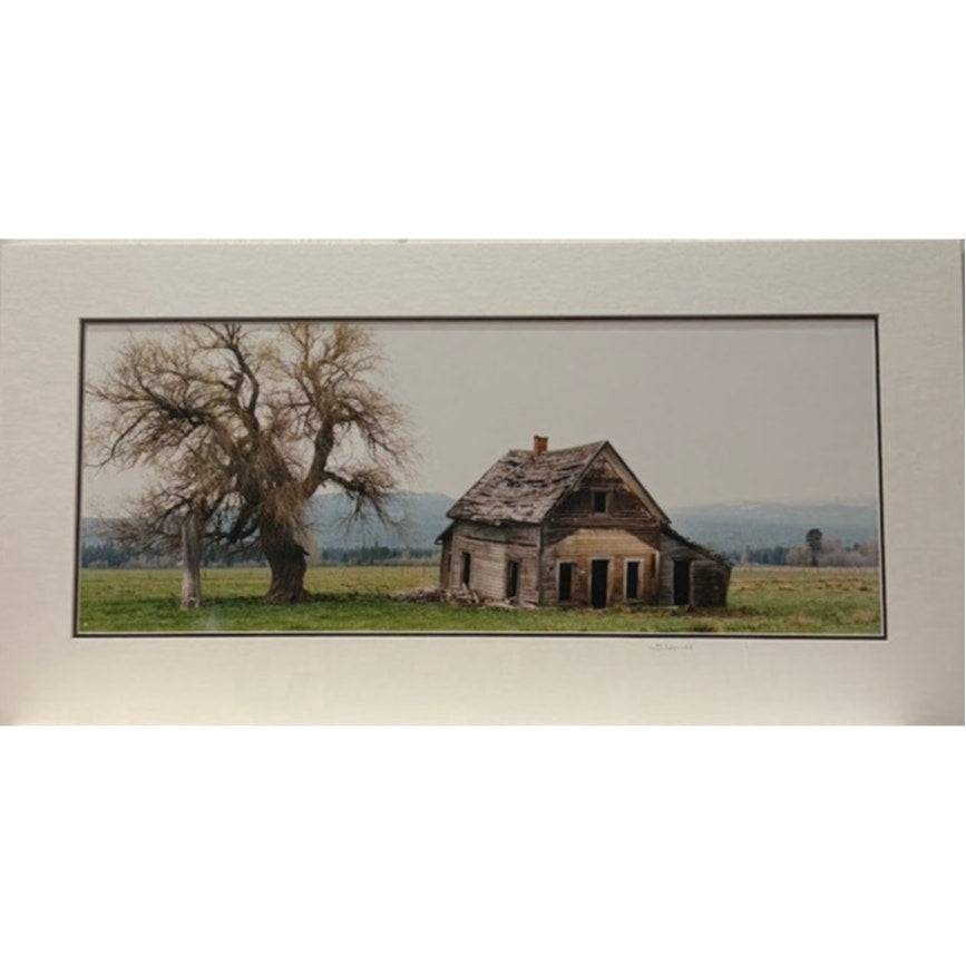 Abandoned Farmhouse, Rural Oregon – Signed Sherrill Photo Print 20" x 8"